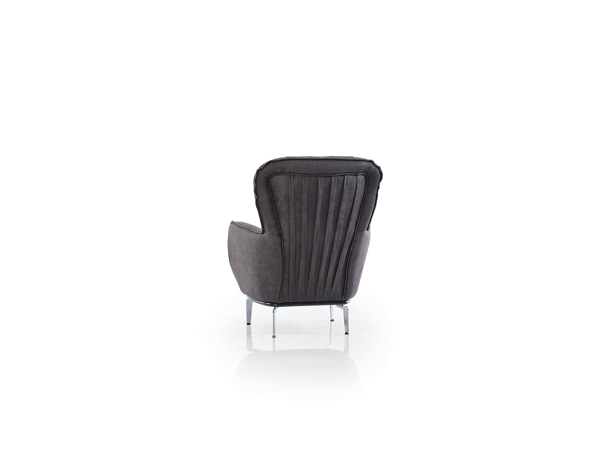 Bravo 3-pieces (Sofa & Loveseat & Chair) Livingroom Set in Black by Furnia at Eve Furniture