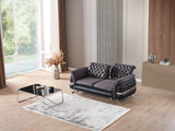 Bravo 3-pieces (Sofa & Loveseat & Chair) Livingroom Set in Black by Furnia at Eve Furniture