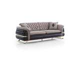 Bravo 3-pieces (Sofa & Loveseat & Chair) Livingroom Set in Brown