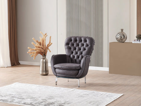 Bravo Black 3-pieces (Sofa & Loveseat & Chair) Living Room Set by Furnia at Eve Furniture