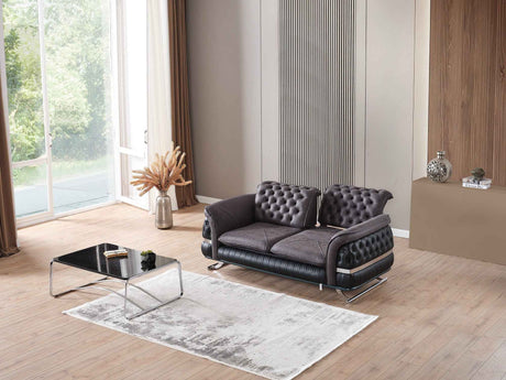 Bravo Black Convertible Loveseat by Furnia at Eve Furniture