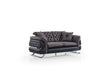 Bravo Black Convertible Loveseat by Furnia at Eve Furniture