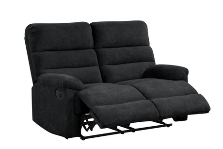Bravo Black Fabric Reclining Living Room Set by Happy Homes at Eve Furniture