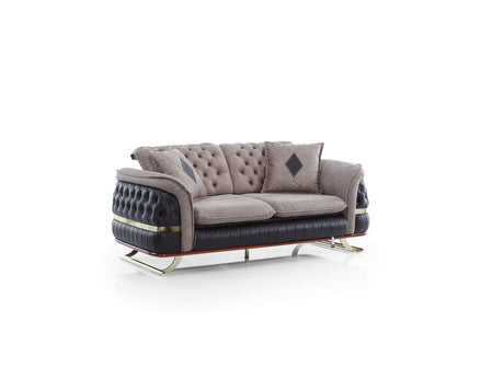 Bravo Brown 3-pieces (Sofa & Loveseat & Chair) Living Room Set by Furnia at Eve Furniture