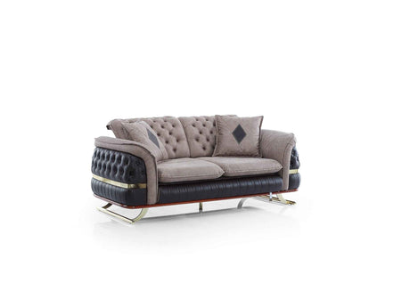 Bravo Brown Convertible Loveseat by Furnia at Eve Furniture