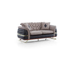 Bravo Convertible Loveseat Brown by Furnia at Eve Furniture