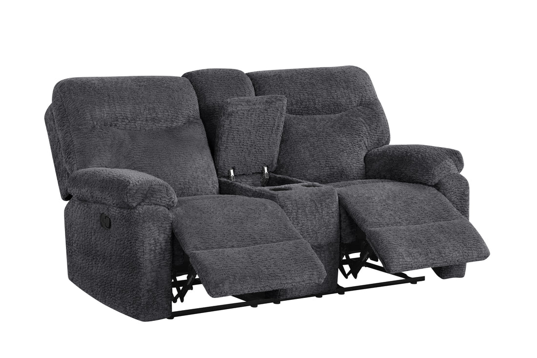 Bravo Gray Fabric Reclining Living Room Set by Happy Homes at Eve Furniture