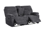 Bravo Gray Fabric Reclining Living Room Set by Happy Homes at Eve Furniture