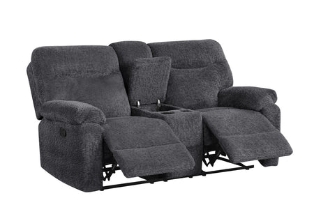 Bravo Gray Fabric Reclining Living Room Set by Happy Homes at Eve Furniture