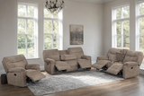 Bravo Mocha Fabric Reclining Living Room Set by Happy Homes at Eve Furniture