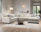 Brawnly Cream Oversized RAF Sectional by Happy Homes at Eve Furniture