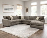 Brawnly Taupe Oversized RAF Sectional by Happy Homes at Eve Furniture