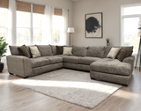 Brawnly Taupe Oversized RAF Sectional by Happy Homes at Eve Furniture