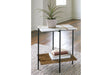 Braxmore White/Light Brown Accent Table by Ashley at Eve Furniture