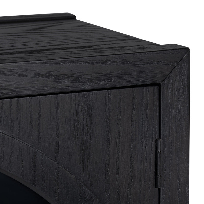 Braxton Black Four-Door Sideboard by Crestview at Eve Furniture