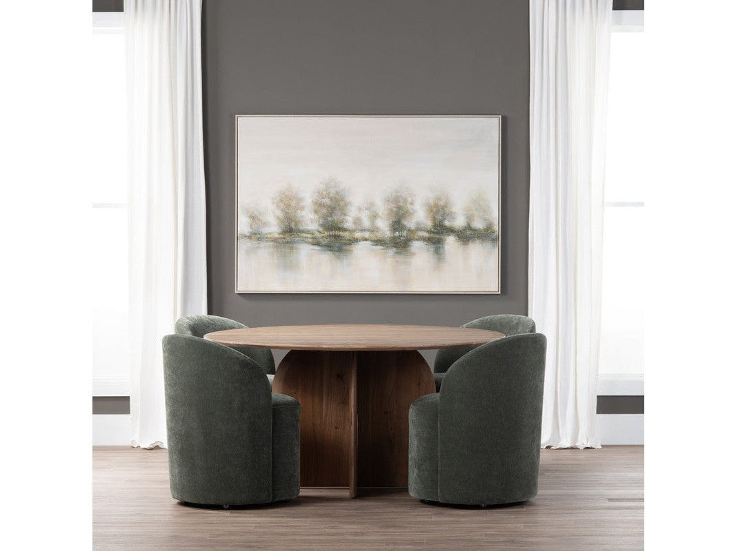 Braxton Brown/Brown Dining Table by Crestview at Eve Furniture