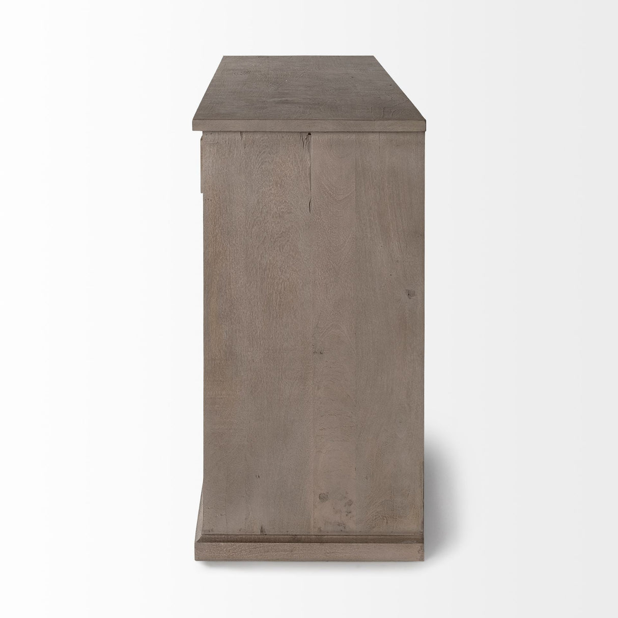 Braxton III Natural Brown Solid Wood 3 Drawer 6 Door Sideboard by Mercana at Eve Furniture