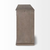 Braxton III Natural Brown Solid Wood 3 Drawer 6 Door Sideboard by Mercana at Eve Furniture