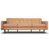 Braxton Tan Leather Sofa