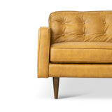 Braxton Tan Leather Sofa