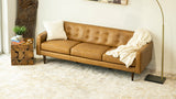 Braxton Tan Leather Sofa