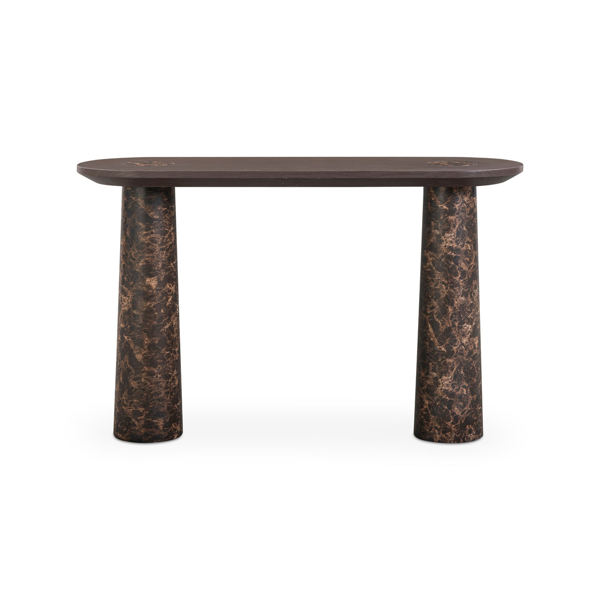 Braya 50" Faux Emperador Marble Console Table by TOV Furniture at Eve Furniture