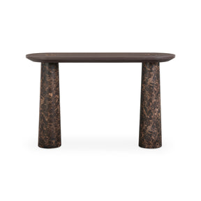 Braya 50" Faux Emperador Marble Console Table by TOV Furniture at Eve Furniture