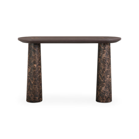 Braya 50" Faux Emperador Marble Console Table by TOV Furniture at Eve Furniture