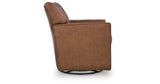 Braydunn Caramel Swivel Glider Accent Chair by Ashley at Eve Furniture