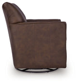Braydunn Espresso Brown Swivel Glider Accent Chair by Ashley at Eve Furniture