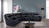 Braylee Dark Navy Power Reclining Sectional by Furniture of America at Eve Furniture
