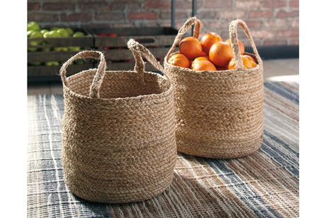 Brayton Natural Basket by Ashley at Eve Furniture