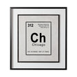 Breaking Chicago B by THE Studio a Hand Embellished Textured Framed Art Print Matted under Glass by Mercana at Eve Furniture