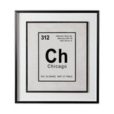 Breaking Chicago B by THE Studio a Hand Embellished Textured Framed Art Print Matted under Glass by Mercana at Eve Furniture