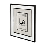 Breaking Los Angeles B by THE Studio a Hand Embellished Textured Framed Art Print Matted under Glass by Mercana at Eve Furniture