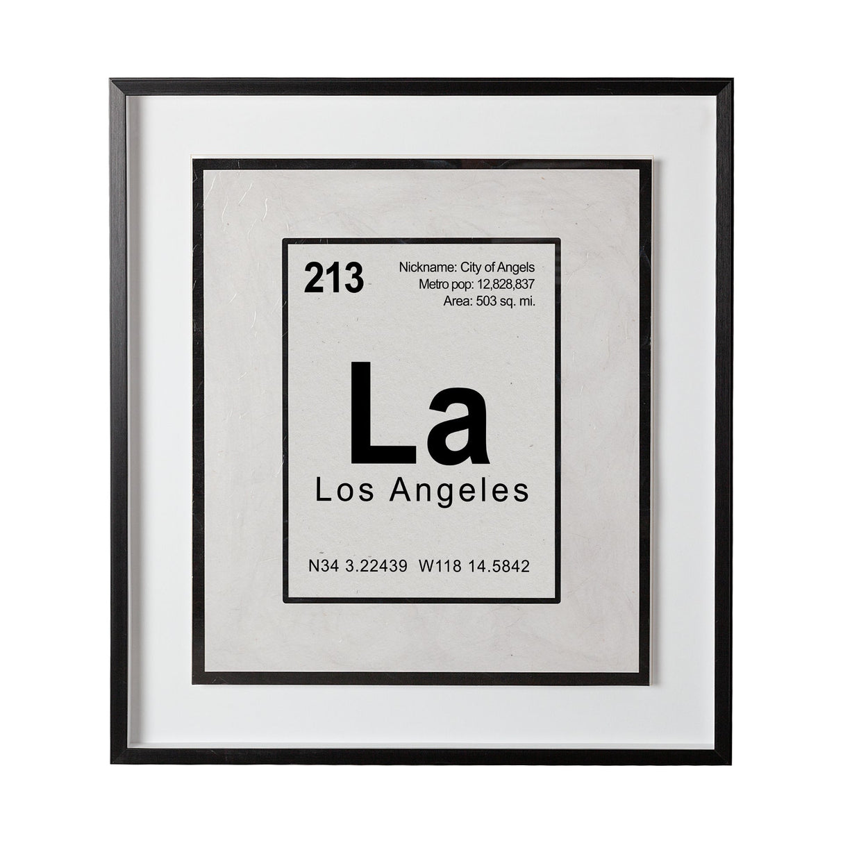 Breaking Los Angeles B by THE Studio a Hand Embellished Textured Framed Art Print Matted under Glass by Mercana at Eve Furniture