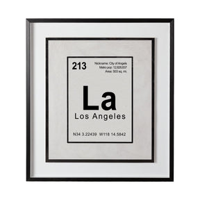 Breaking Los Angeles B by THE Studio a Hand Embellished Textured Framed Art Print Matted under Glass by Mercana at Eve Furniture