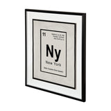 Breaking New York B by THE Studio a Hand Embellished Textured Framed Art Print Matted under Glass by Mercana at Eve Furniture
