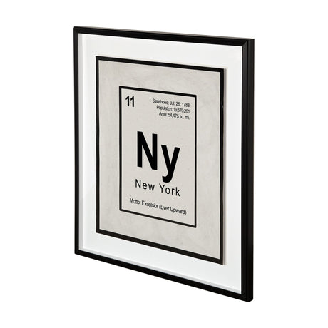 Breaking New York B by THE Studio a Hand Embellished Textured Framed Art Print Matted under Glass by Mercana at Eve Furniture