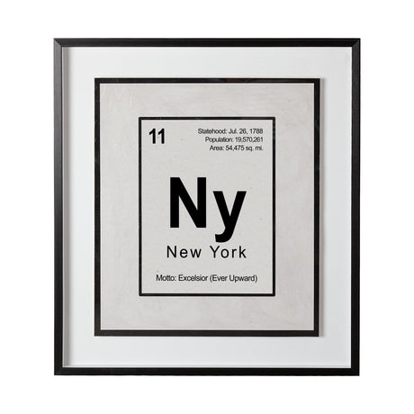 Breaking New York B by THE Studio a Hand Embellished Textured Framed Art Print Matted under Glass by Mercana at Eve Furniture