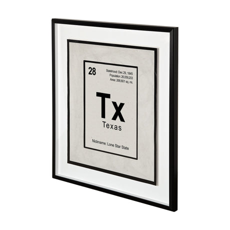 Breaking Texas B by THE Studio a Hand Embellished Textured Framed Art Print Matted under Glass by Mercana at Eve Furniture