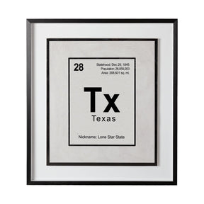 Breaking Texas B by THE Studio a Hand Embellished Textured Framed Art Print Matted under Glass by Mercana at Eve Furniture