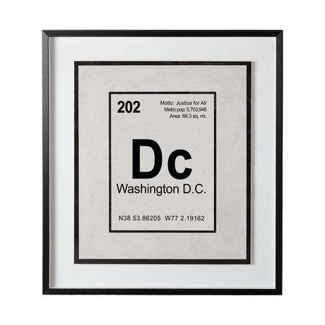 Breaking Washington DC B by THE Studio Hand Embellished Textured Framed Art Print Matted under Glass by Mercana at Eve Furniture