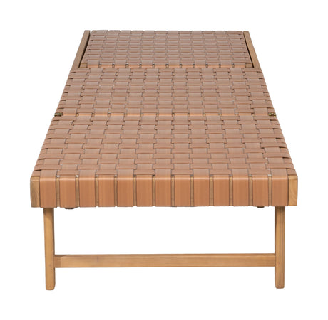 Breath Brown Outdoor Chaise Lounge by Zuomod at Eve Furniture