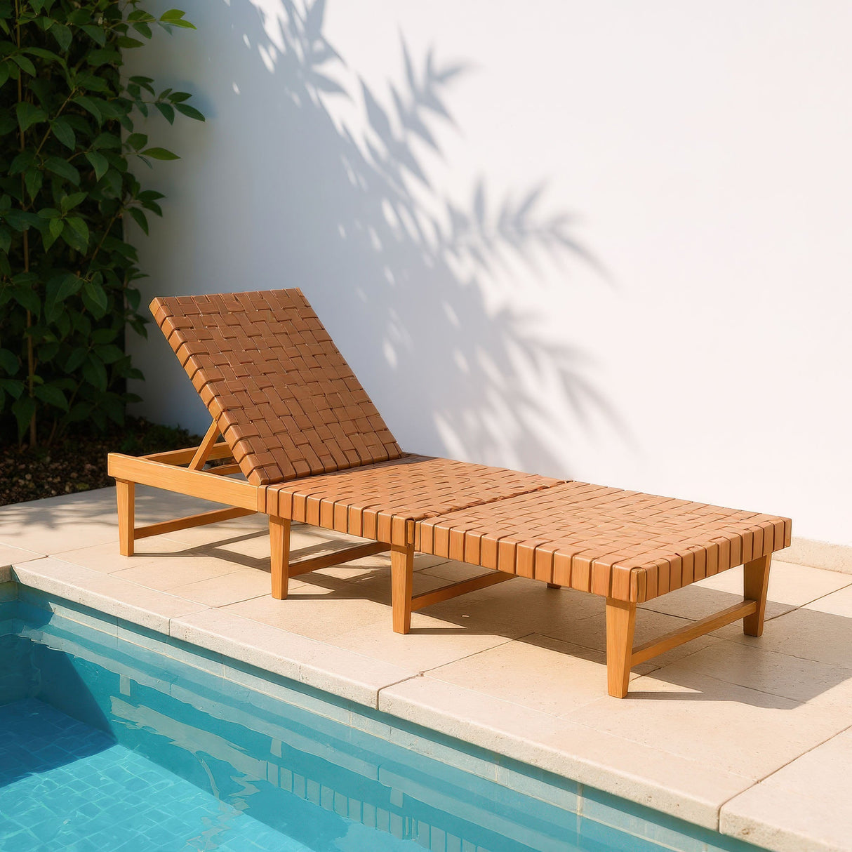 Breath Brown Outdoor Chaise Lounge by Zuomod at Eve Furniture