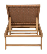 Breath Brown Outdoor Chaise Lounge by Zuomod at Eve Furniture