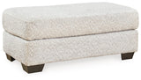 Brebryan Flannel Ottoman by Ashley at Eve Furniture