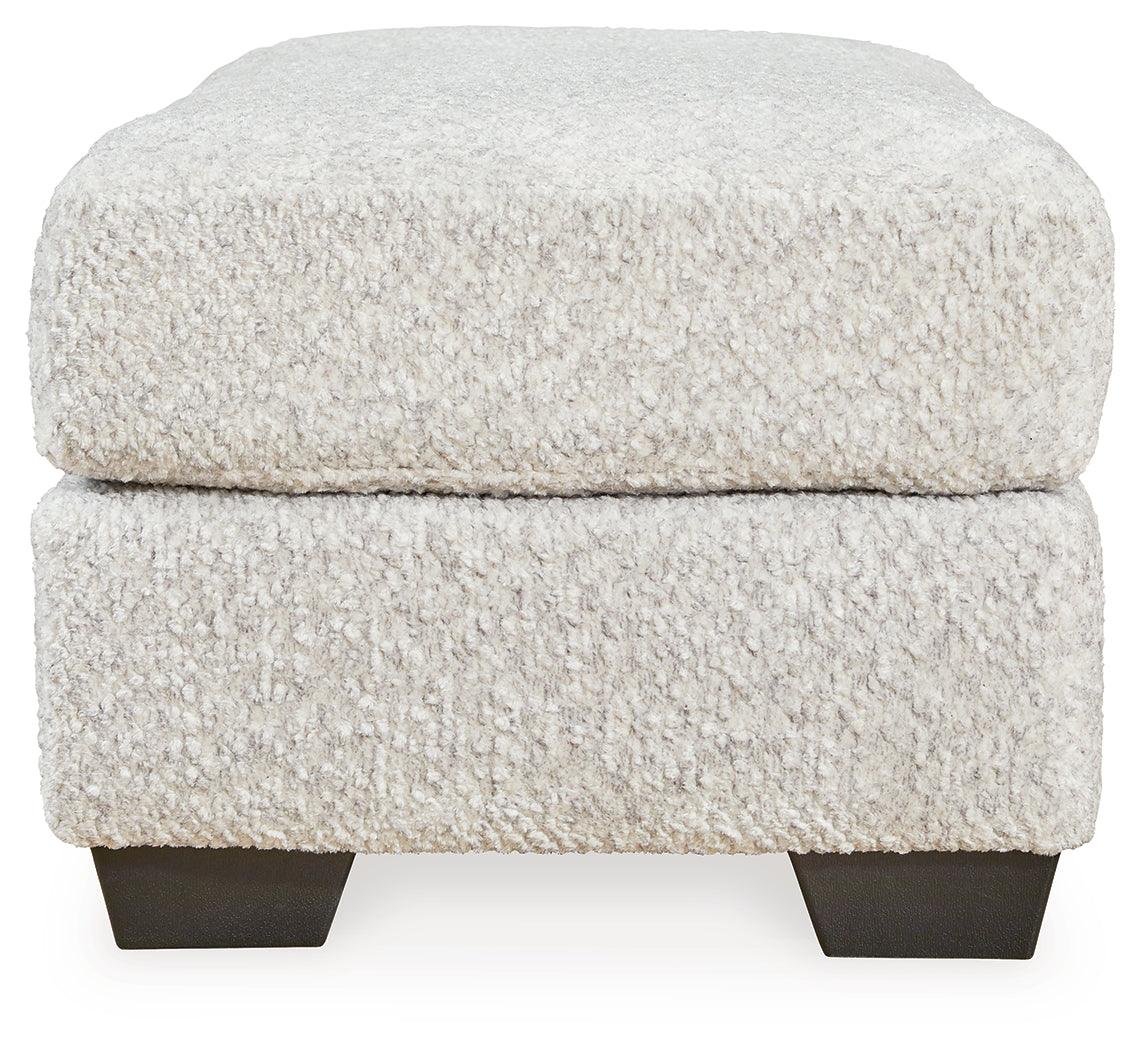 Brebryan Flannel Ottoman by Ashley at Eve Furniture