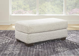 Brebryan Flannel Ottoman by Ashley at Eve Furniture