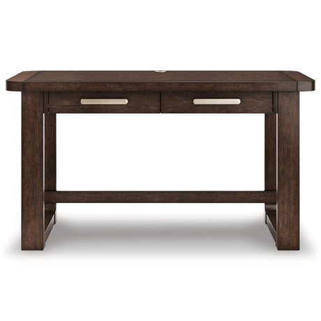 Breckington Dark Brown 56" Home Office Desk by Ashley at Eve Furniture